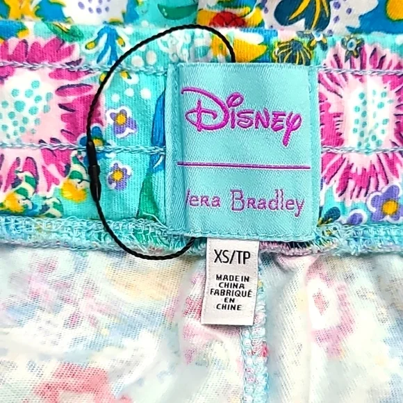 Disney Vera Bradley Ariel Pajama Pants Size XS - Picture 7 of 7